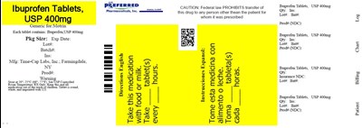 602R Ibuprofen 400 mg 100 count - NG 15-301.jpg Ibuprofen Tablets USP 400mg - 602R Ibuprofen 400 mg 100 count NG 15 301